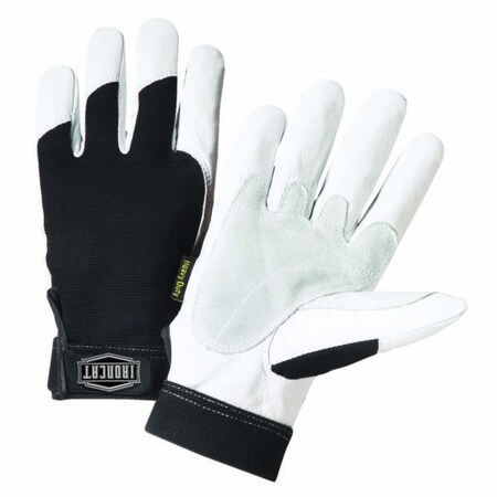 Pip Ironcat Reinforced Top Grain Goatskin Leather Palm Glove with Spandex Back 86550/L